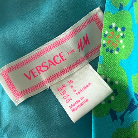 VINTAGE Versace for H&M 2 Tone Asymmetrical Dress | 2011 collection | US6 EU36 - Picture 8 of 8